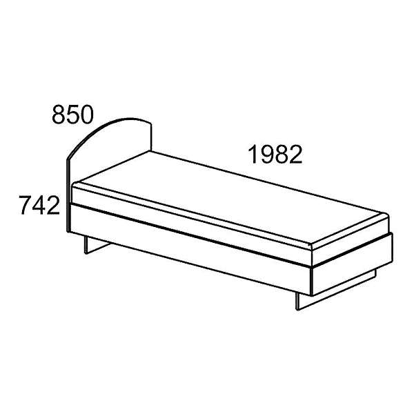 Купить кровать к-0,8 - 4 028 руб.