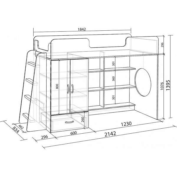 Купить кровать-чердак легенда 3.3 - 32 010 ₽