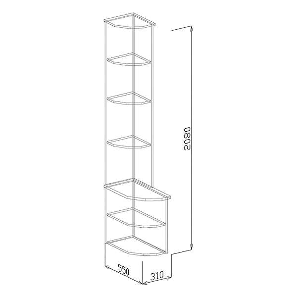 Купить угол завершающий 16 диана мдф - 3 854 руб.