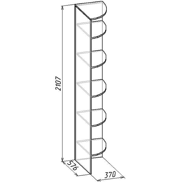 Купить полка угловая 14 sherlock - 6 159 ₽