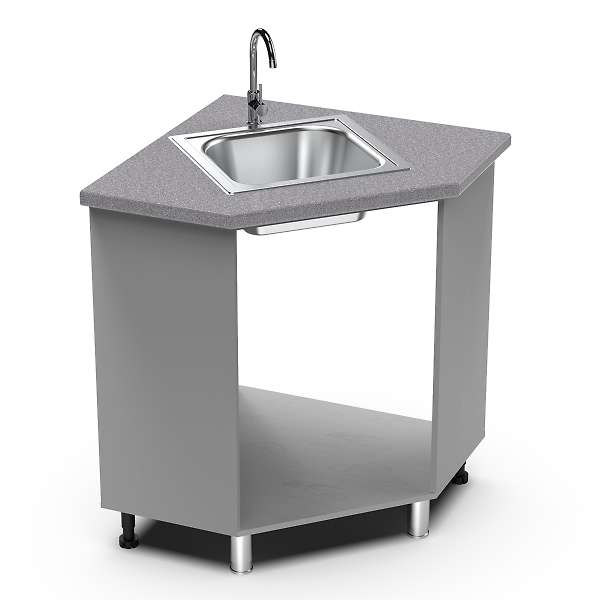 Купить угловая мойка 850х850 угол скос танго ум - 4 349 руб.