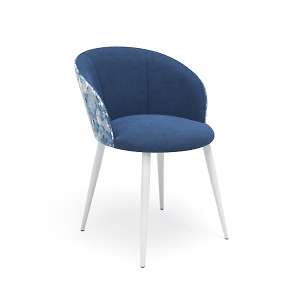 Стул Лилит темно-синий, ultra midnight/prisma 780 на черных ногах