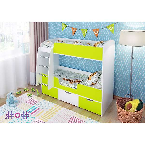 Купить кровать двухъярусная малыш двойняшка - 17 490 ₽