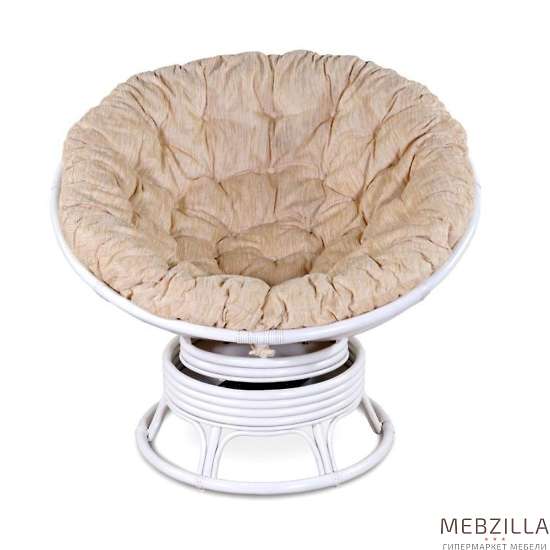 Купить кресло механическое papasan белое (подушка - рогожка) - 29 019 руб.