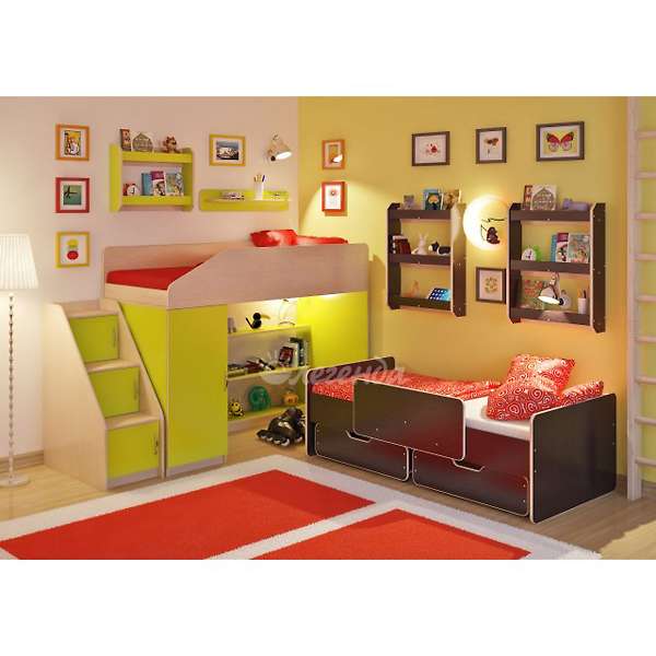 Купить детская стенка легенда №13 с полками - 38 630 ₽