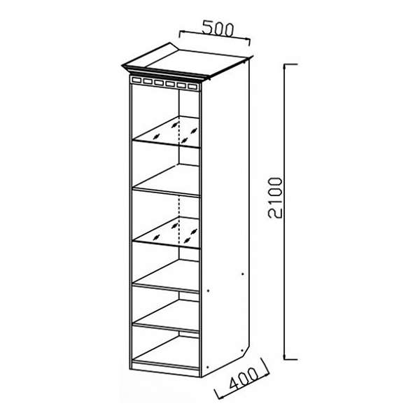 Купить шкаф-пенал для посуды нг-1 гармония-6 - 18 350 руб.