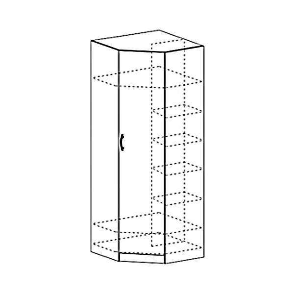 Купить шкаф угловой лдсп макарена шк 303 - 7 978 руб.