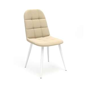 Стул Остин бежево-песочный, ultra sand на черных ногах