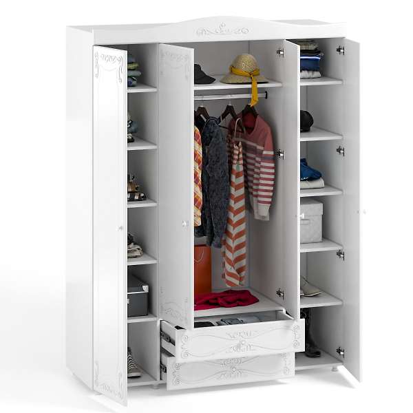 Купить шкаф четырехдверный италия ит-62 - 29 834 руб.