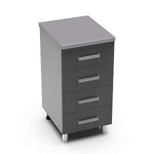 Рабочий стол 500 с 4 ящиками Танго 5Р4