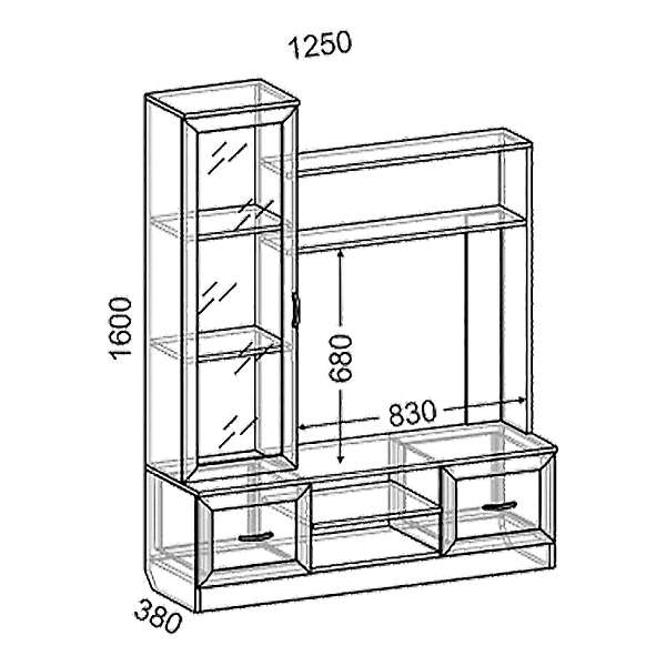 Купить стенка тв ася-1 - 7 296 руб.
