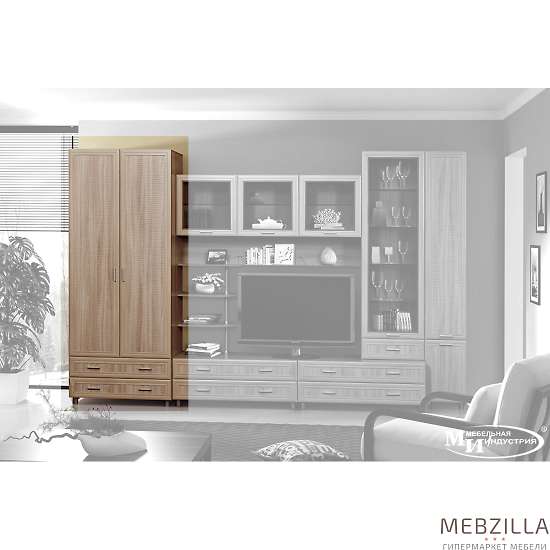 Купить шкаф двухдверный инесса ин-112 - 18 920 руб.