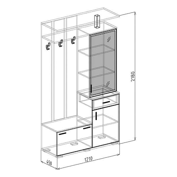 Купить прихожая 15 статус - 14 883 руб.