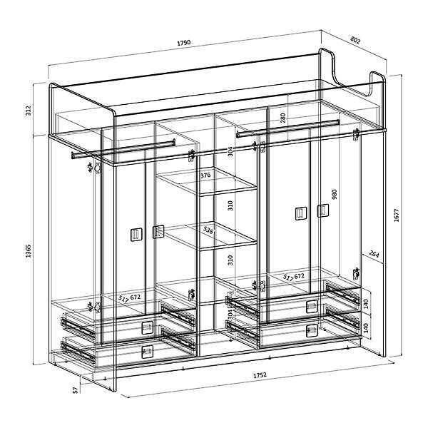 Купить кровать-чердак легенда е604.3 - 42 580 руб.