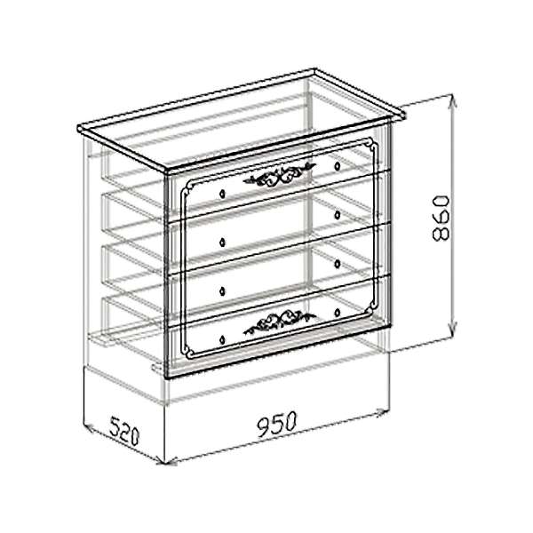 Купить комод лира - 10 764 руб.