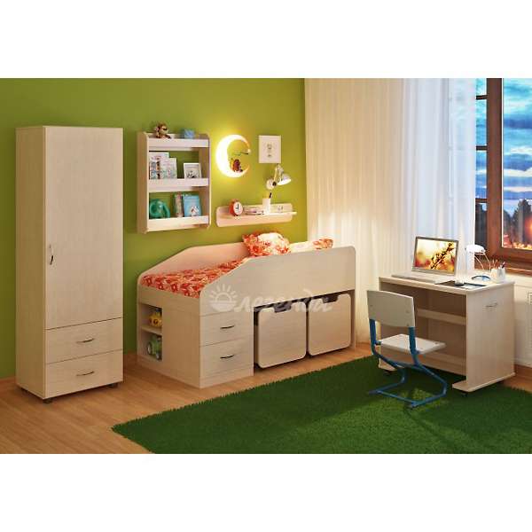 Купить детская стенка легенда №12 с полками - 32 370 ₽