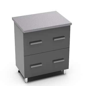 Рабочий стол 800 горизонтальный с 2 ящиками Танго 8РГ