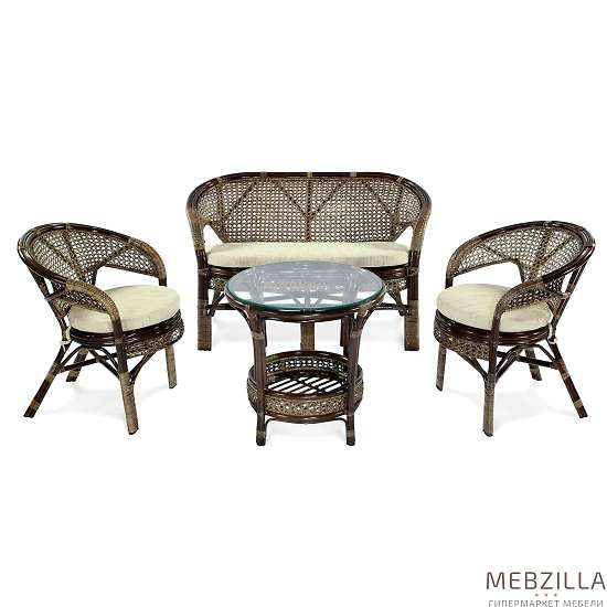 Купить комплект кофейный пеланги (стол + 2 кресла + диван) 02/15 - 45 021 руб.