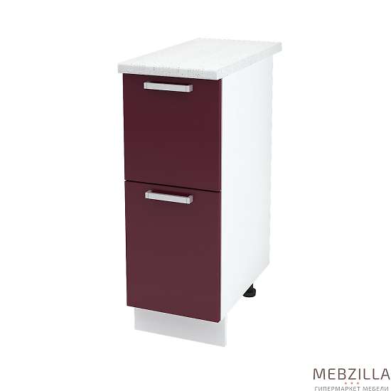 Купить шкаф напольный с двумя ящиками линда шн2я 300 б/ст - 3 744 ₽