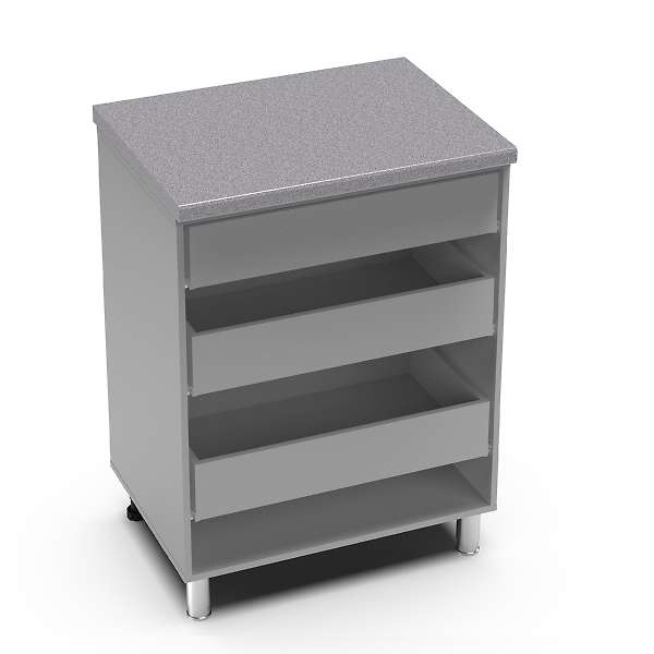 Купить рабочий стол 600 горизонтальный с 3 ящиками танго 6рг3 - 9 386 ₽