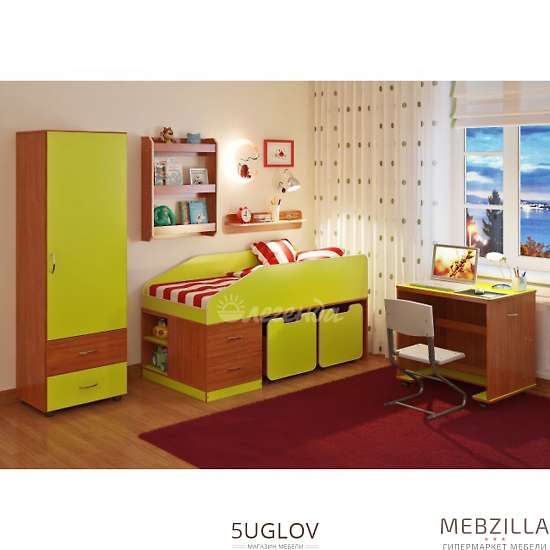 Купить детская стенка легенда №12 с полками - 32 370 ₽