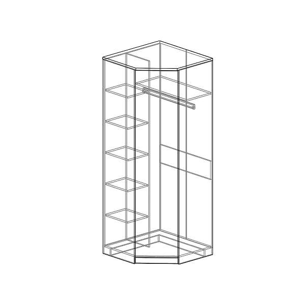Купить шкаф угловой домино дм-15 - 14 600 ₽
