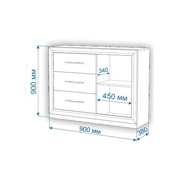 Купить комод км120\38 фг nobile - 18 990 руб.