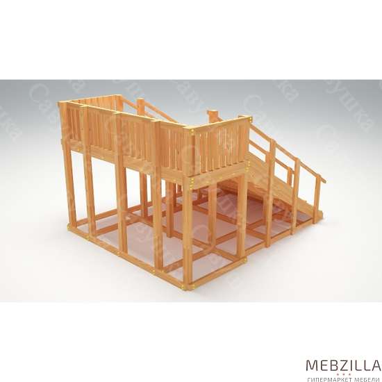 Купить зимняя деревянная горка савушка зима wood 4 - 109 900 руб.