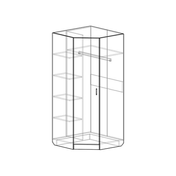 Купить шкаф угловой ушр-101 - 12 790 руб.