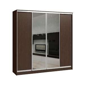 Шкаф-купе четырехдверный с двумя платяными отделениями Версаль 