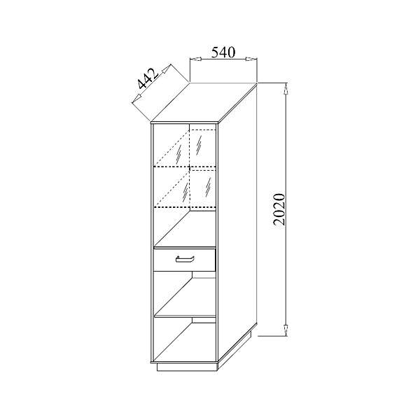 Купить шкаф мцн пенал волжанка квадро - 14 970 руб.