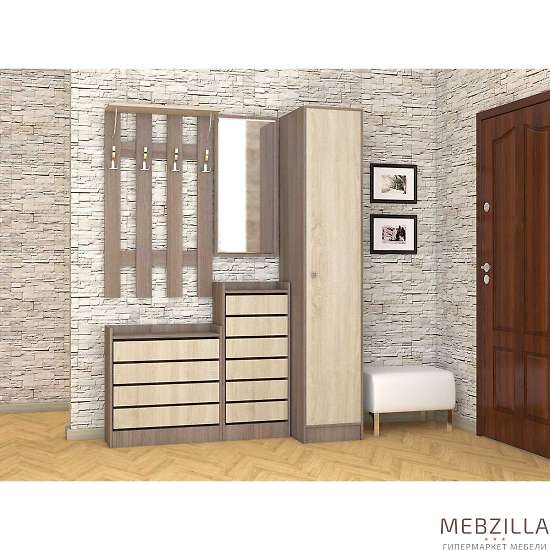 Купить прихожая ямайка комплект 3 (ясень шимо) - 16 388 руб.