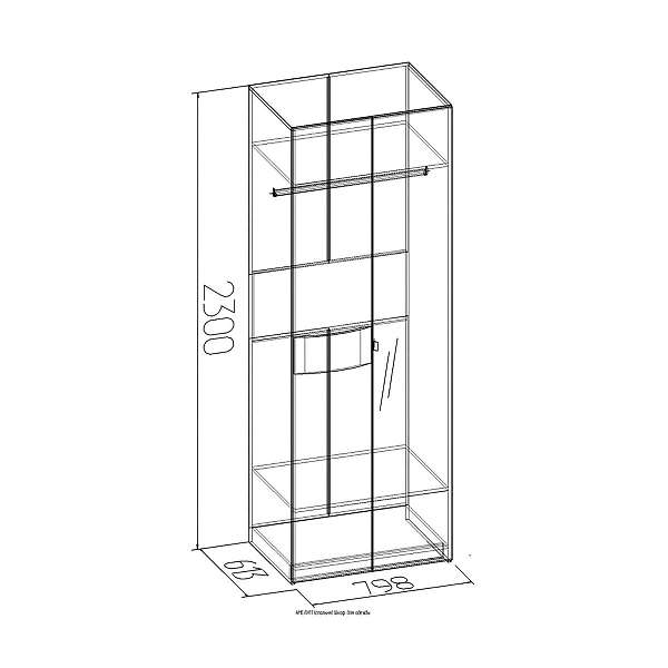 Купить шкаф для одежды 11 амели - 16 900 руб.