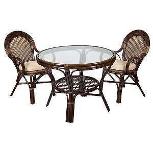 Комплект обеденный (стол + 2 кресла) 22/02 + 04/21