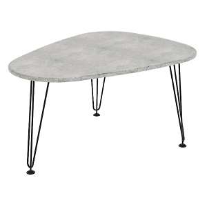 Стол журнальный Куба (бетон светлый)