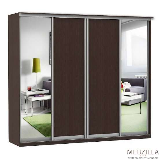 Купить шкаф-купе модерн 2362 (дверь/зеркало, 4 секции) - 39 283 руб.