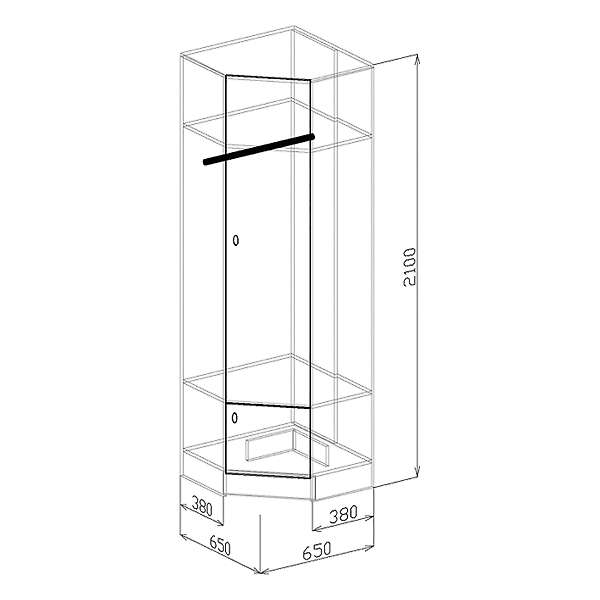 Купить шкаф угловой софия - 10 722 руб.