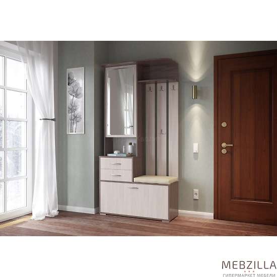 Купить прихожая домино шкаф с вешалкой 2-3431 - 12 720 руб.