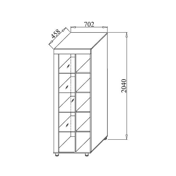 Купить шкаф мцн 700 бэлла-5 - 22 380 руб.