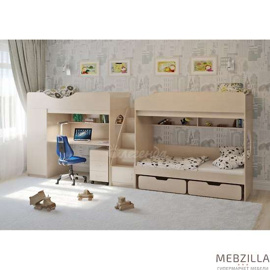 Купить кровать трехъярусная легенда 10.6 - 51 430 ₽