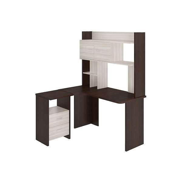 Купить стол компьютерный с надставкой нклх-130 домино lite скл-угл130 - 19 490 ₽