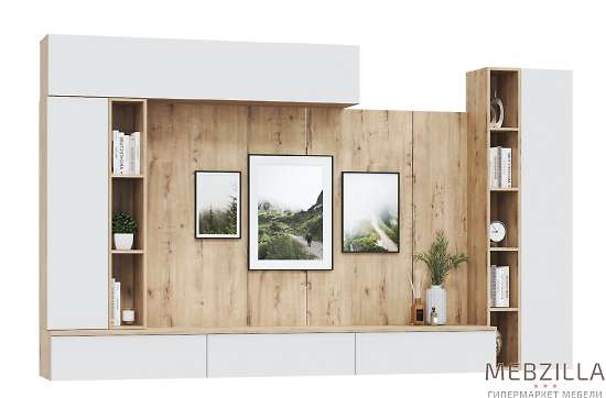 Купить гостиная модульная сканди. комплект 6, белый - 43 389 руб.