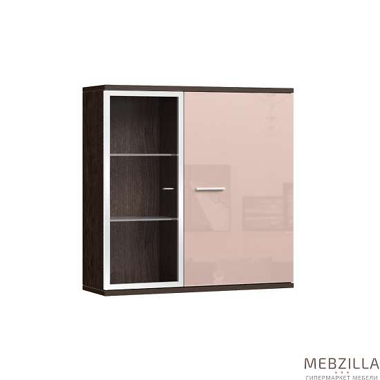 Купить шкаф настенный со стеклом домино дм-37 - 9 700 ₽