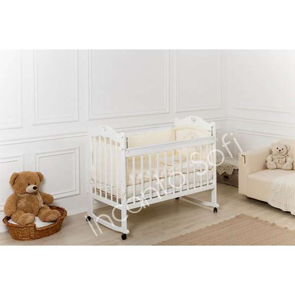 Купить кровать детская incanto sofi с сердечком (колесо-качалка) - 4 600 ₽