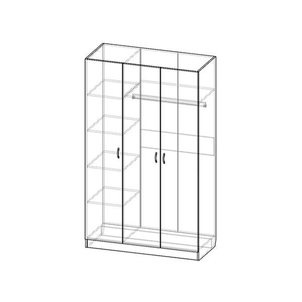 Купить шкаф трехстворчатый шр-301 - 12 000 ₽