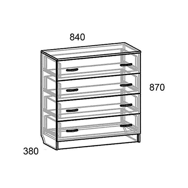 Купить комод св-15 светлана лдсп стандарт - 4 636 руб.