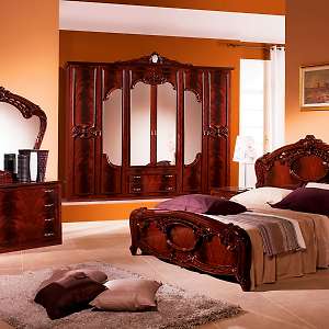 Шкаф шестидверный с зеркалами Ольга