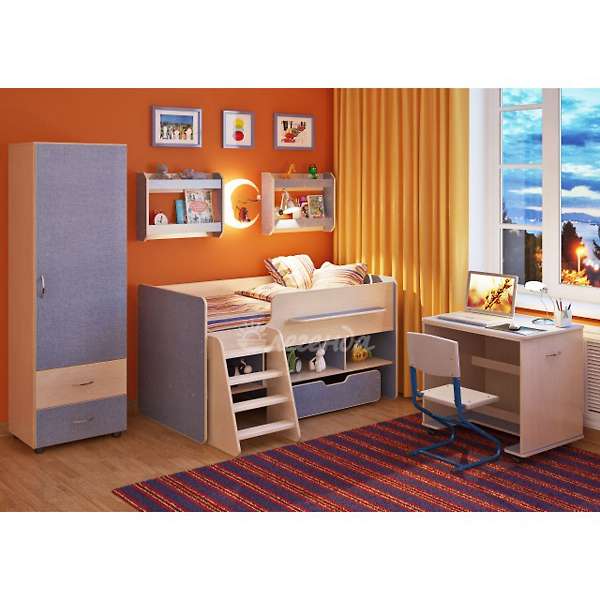 Купить детская стенка легенда №11 с полками - 32 260 ₽