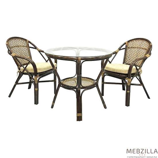 Купить комплект обеденный ellena-1, стол + 2 кресла - 33 744 руб.