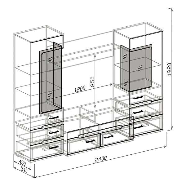 Купить гостиная веста - 36 675 ₽